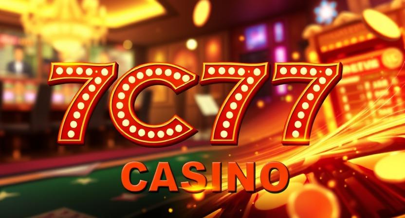 Immersive lounge-style interface of 7C77 casino
